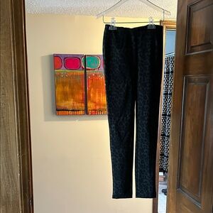 Calvin Klein Dark Leopard Print Trousers